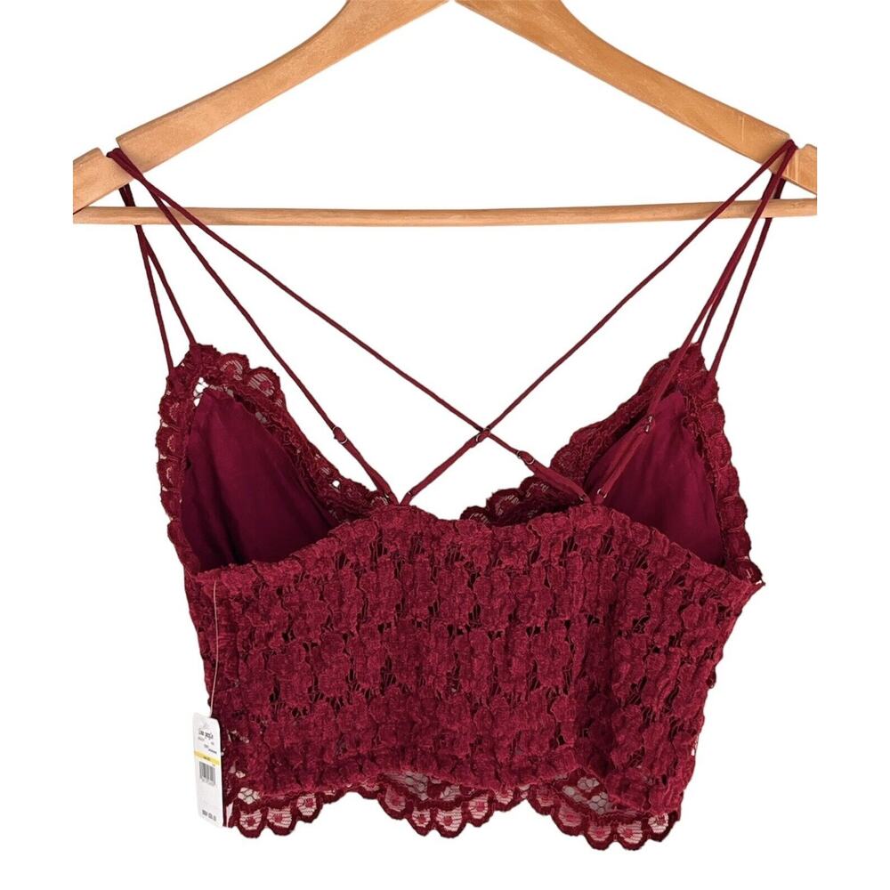 Intimately Free People Lace Cropped Bra Cami Tank Top Adjustable Straps … - Picture 6 of 11
